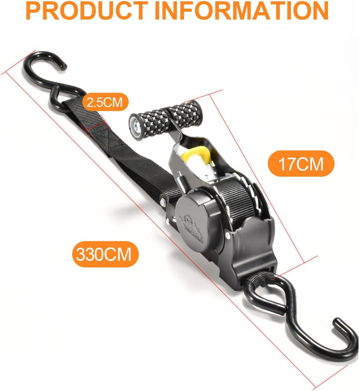 Auto Straps For Cargo Tape Retractable Belts For Motorcycles Ratchet Strap For Load Luggage Strap Ratchet Tensioner Belt For Car
