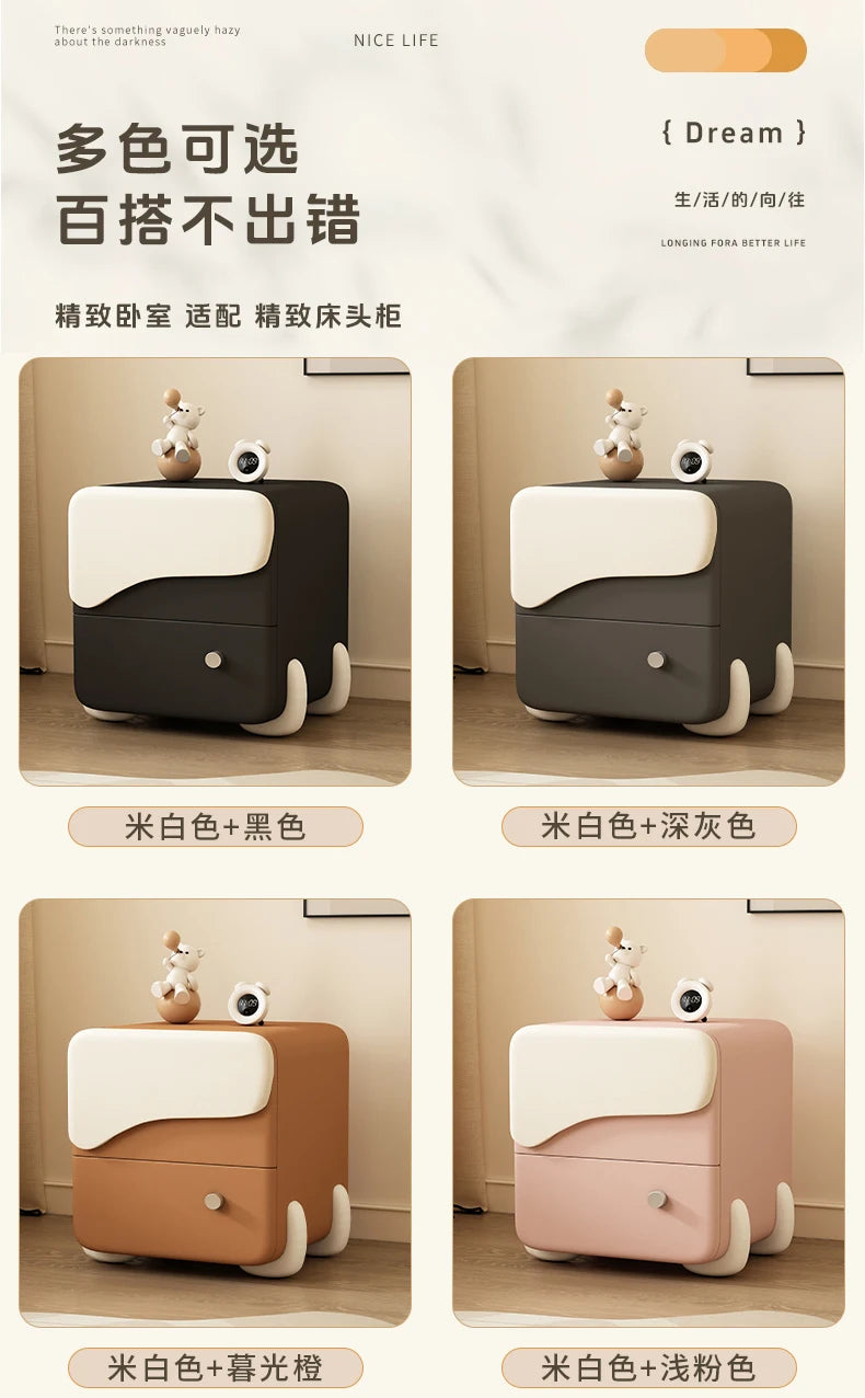 Glamour Korea Nightstand Nordic Cute Hidden Storage Trendy Nightstand Unique Simple Tables De Nuit Furniture For Bedroom