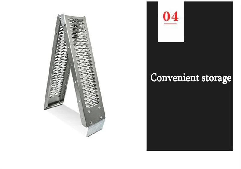 Truck Transport Loading and Unloading Trailer Rack Step Ramp Boarding Extended Ramp Climbing Ladder Folding Ramp