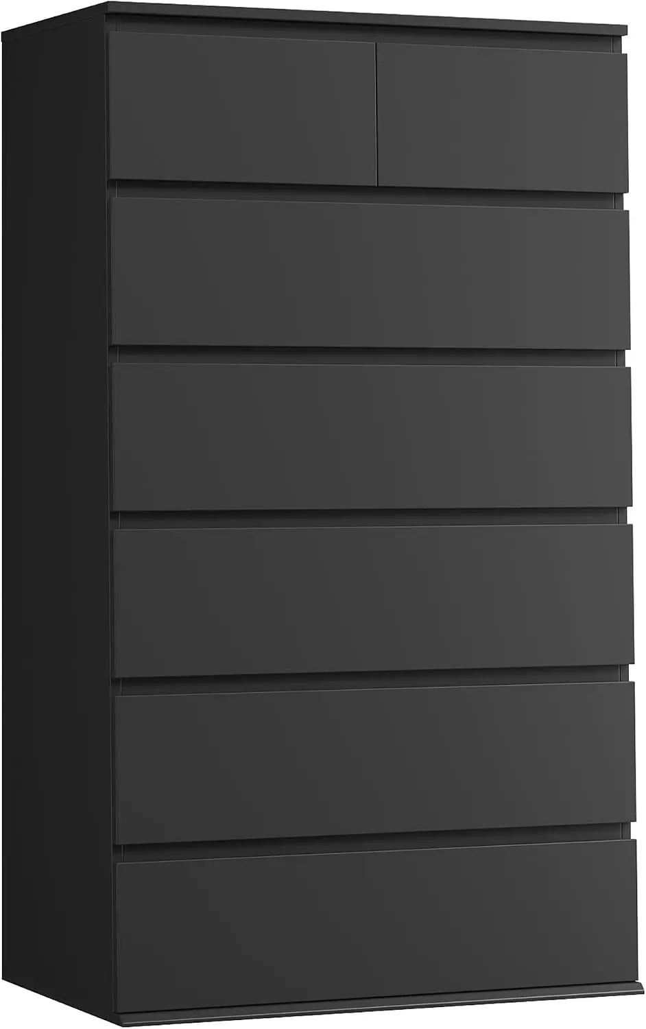 Black Dresser, Dresser for Bedroom, 7 Drawer Chest of Drawers