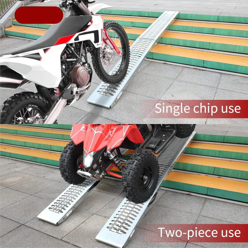 Truck Transport Loading and Unloading Trailer Rack Step Ramp Boarding Extended Ramp Climbing Ladder Folding Ramp