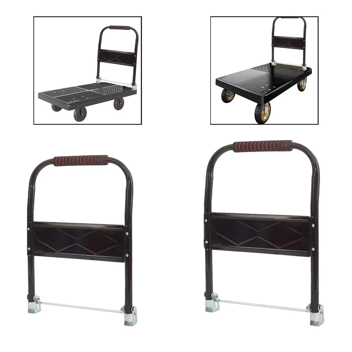 Flatbed Cart Handle ,Portable, Heavy Duty, Foldable Platform Truck Handle for Hand Moving Cart Warehouse Loading