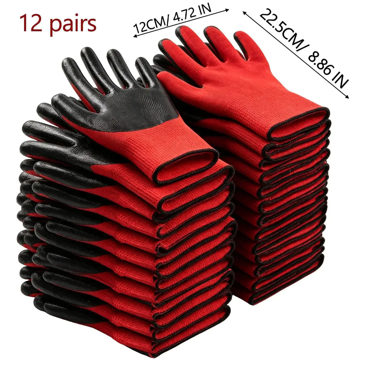 Anti Slip Wear-resistant Work Gloves Thick Latex Safety Work Gloves Palm Coated Gloves Gardening Mechanics Gardening Work Gloves