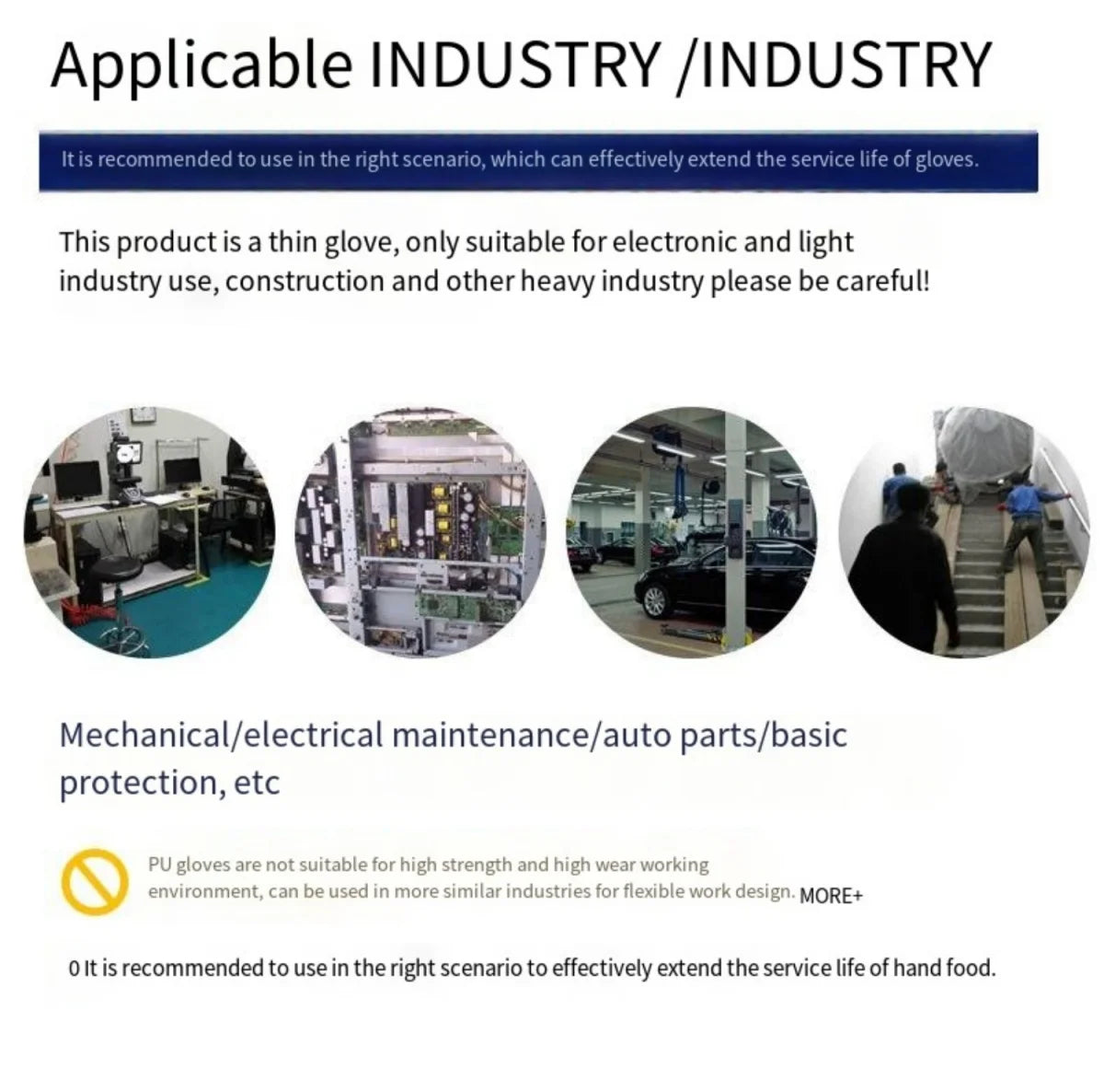 10 Pairs PU Coated Work Gloves - Lightweight, Durable Safety Gloves EN 388/ISO20471 Certified, Sizes S/M/L/XL