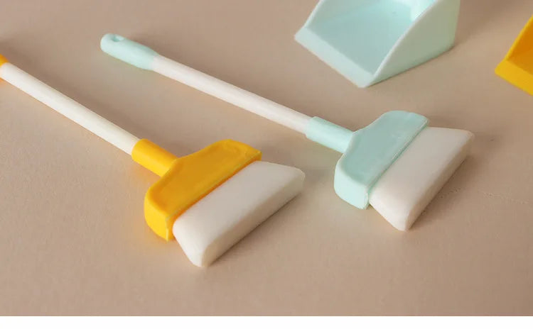 1:12 Dollhouse Mini Cleaning Tools Set Broom 1set Model Dustpan Simulation Scene Accessories Miniature Home Decor Decoration