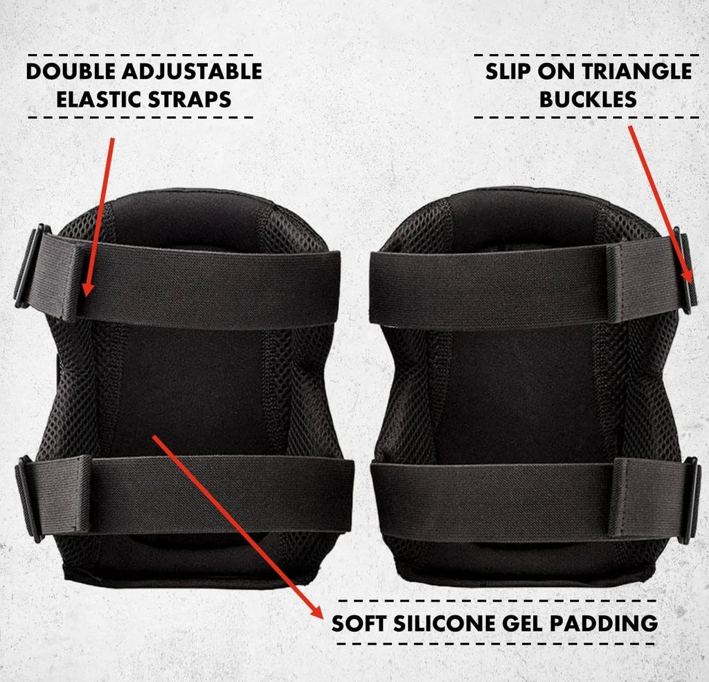 Professional Knee Pads for Work Heavy Duty Foam Padding Kneepads for Construction, Gardening, Flooring