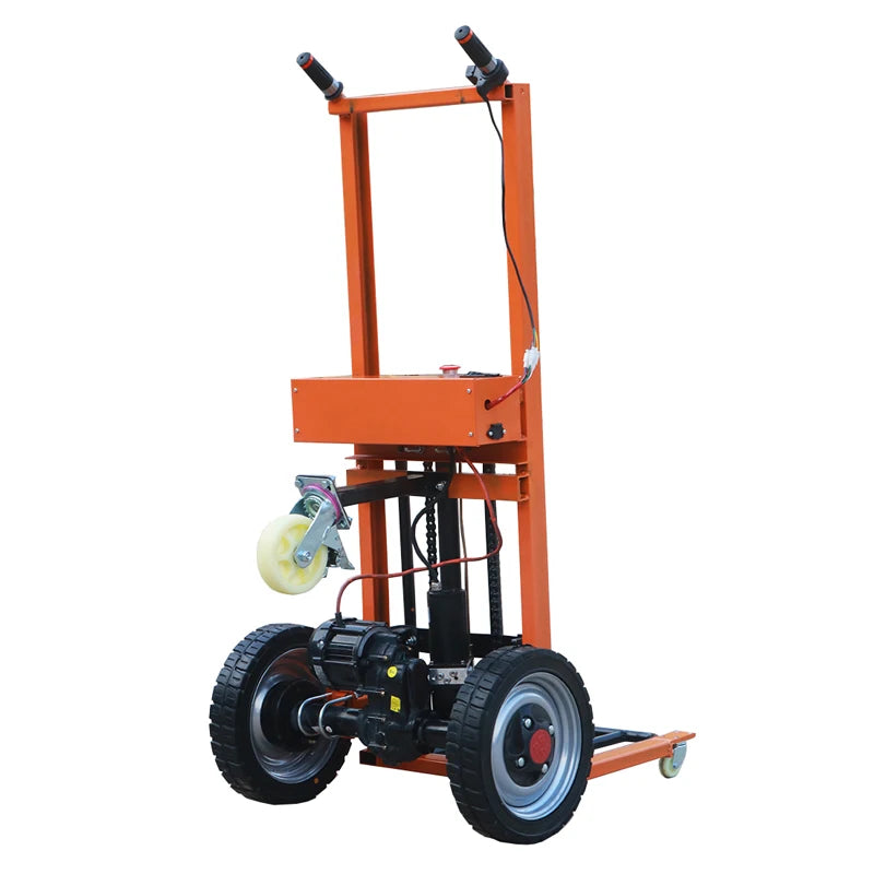 Logistics Warehouse Hand Truck Portable Warehouse Logistics Transport Truck Electric Hydraulic Lift Stacker Hand Trolley Cart