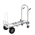 Heavy Duty Foldable Steel Hand Truck 300kg Industrial Storage Tools Transportation Garden Cart Platform Trolley Rubber