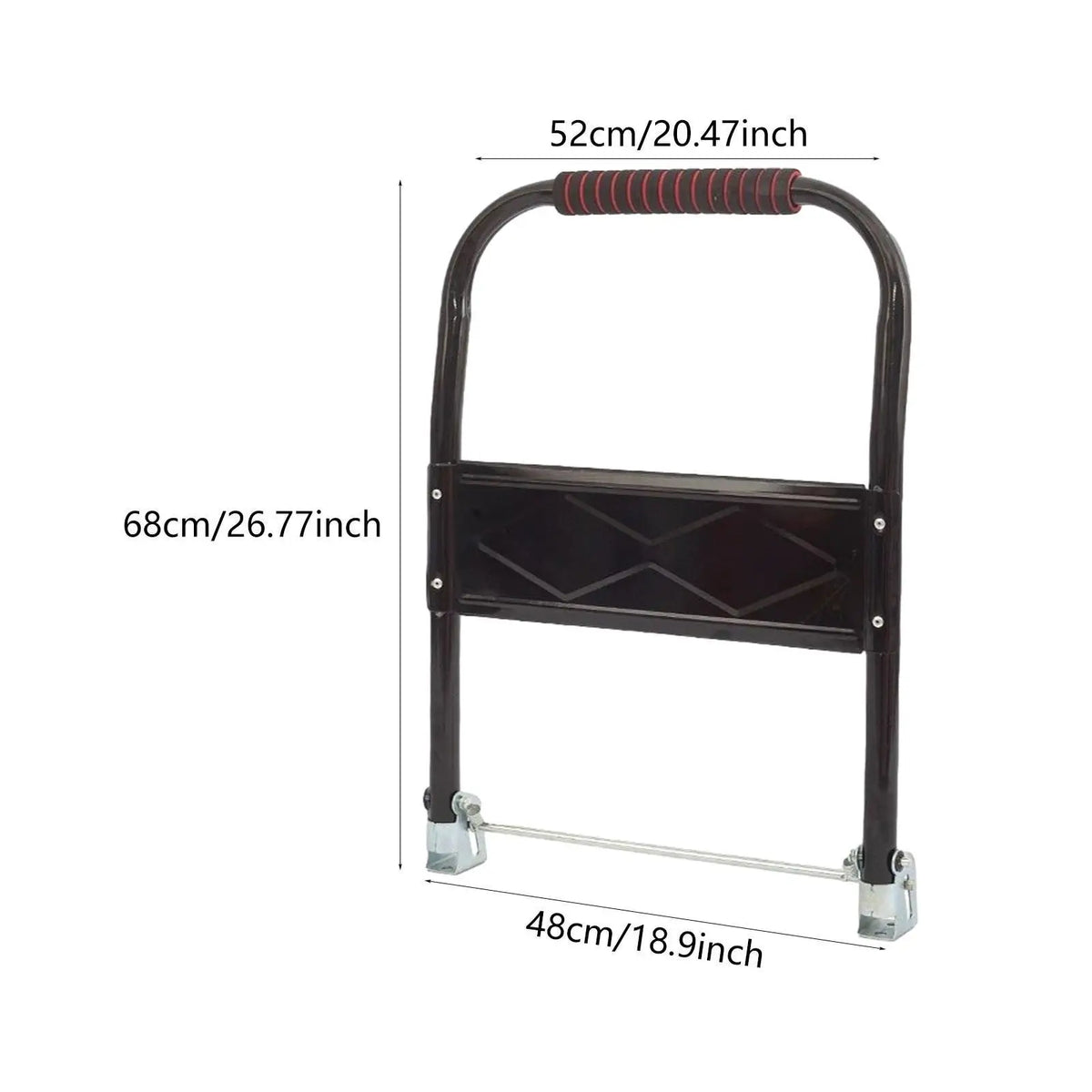Flatbed Cart Handle ,Portable, Heavy Duty, Foldable Platform Truck Handle for Hand Moving Cart Warehouse Loading