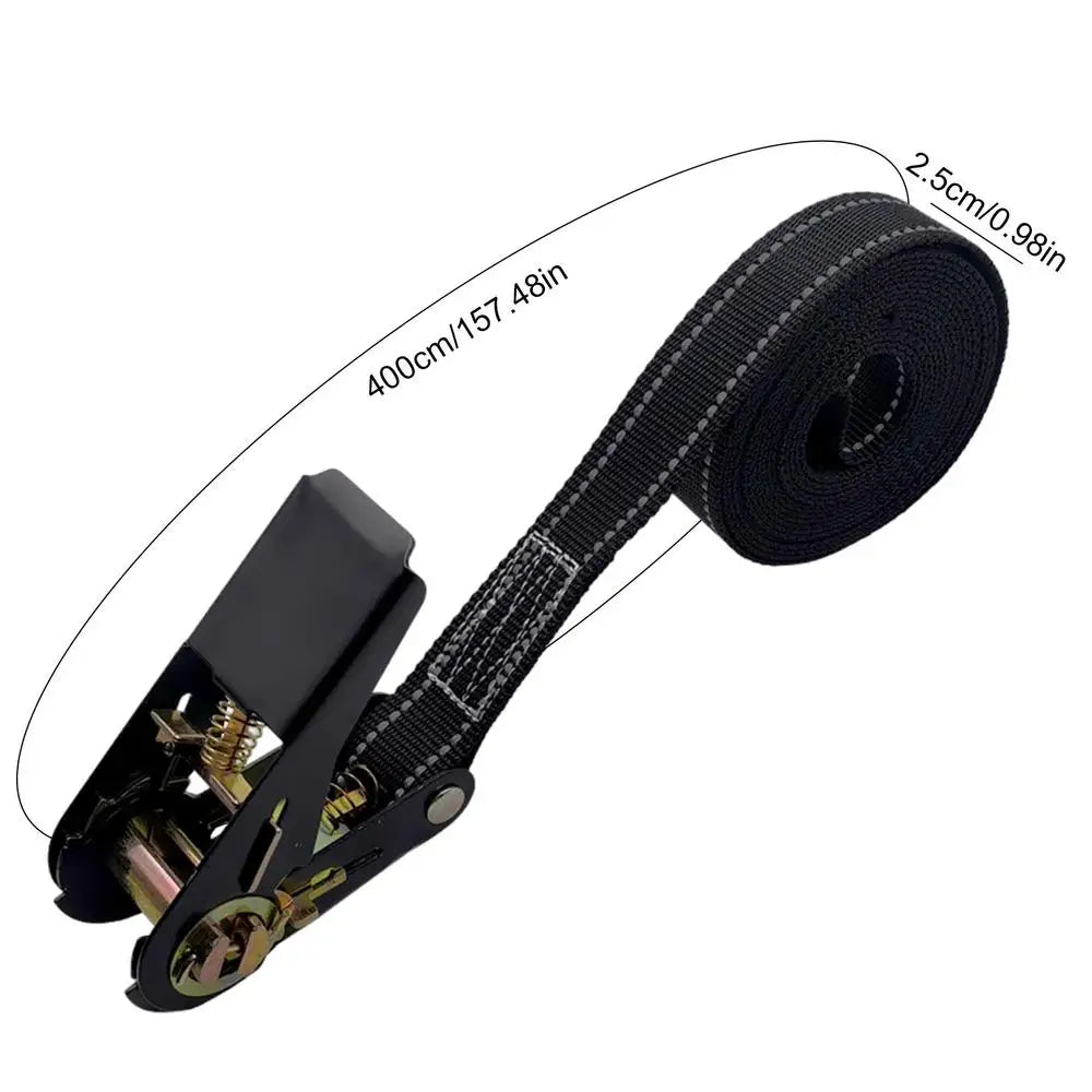 Ratchet Straps Tie Down Heavy Duty Adjustable Car Tie Down Reinforced Adjustable Axle Straps 1760lb Max Break Strength