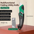 Foldable Art Knife Home Office-Specific Anti-Shock Labor-Saving Leather Carpet Cutting Knife Multi-Function Craft Knives