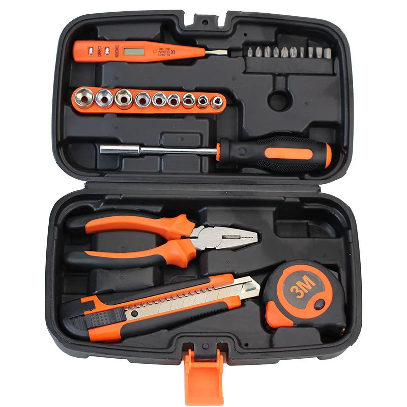 Multifunctional Manual Hardware Toolbox Home Repair Tool Box Waterproof Safety Box Hard Carrying Case Waterproof Hand Tools Sets