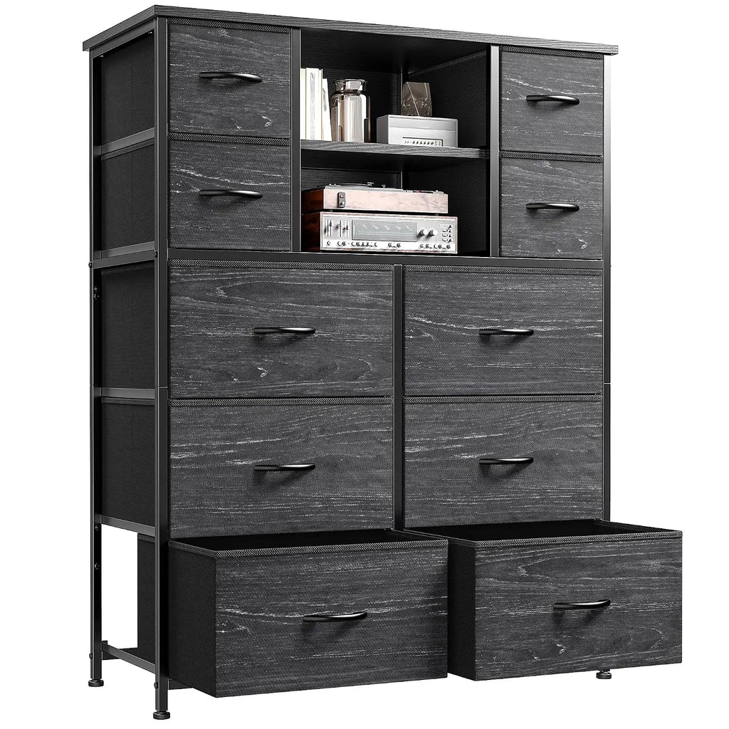 10-Drawer Dresser for Bedroom, 48"H Organizer Storage for clothes, Customized