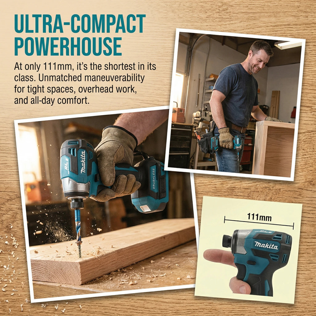 2026 Makita DTD173 18V Cordless Impact Driver BL Brushless Motor Electric Drill Wood/Bolt/T-Mode Rechargeable Power Tools