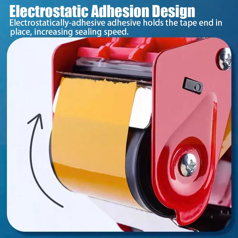 1PC Hand-Held Tape Dispenser, Metal Thickened Carton Sealer, Suitable for Express Packaging and Logistics Carton Sealing.