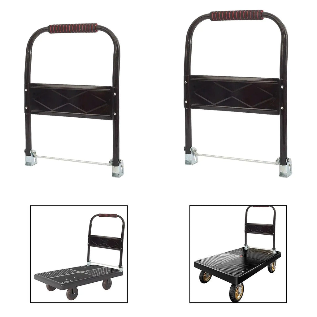 Flatbed Cart Handle ,Portable, Heavy Duty, Foldable Platform Truck Handle for Hand Moving Cart Warehouse Loading