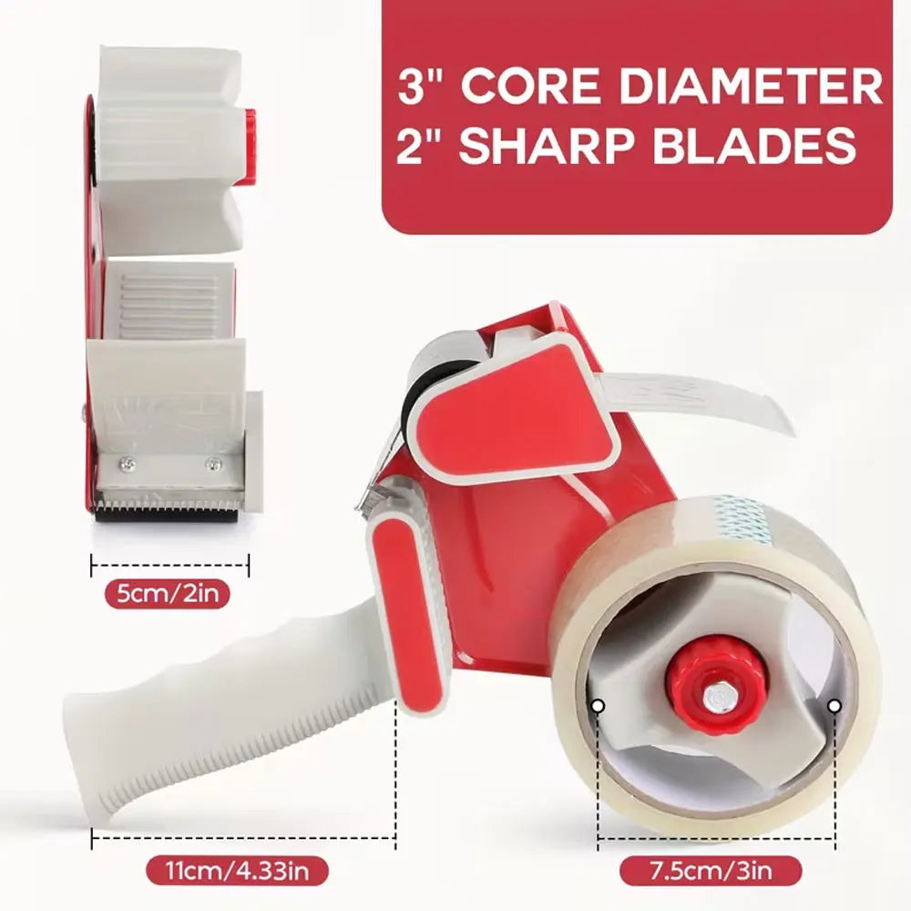 1pc Heavy-Duty Tape Dispenser, Handheld Semi-Automatic Tape Gun, Suitable for Moving and Sealing Cartons During Transportation.