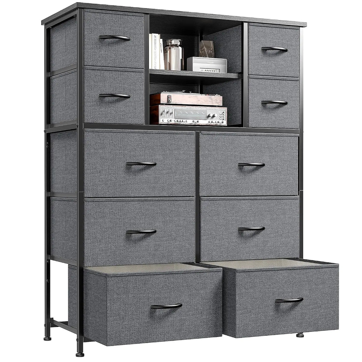 10-Drawer Dresser for Bedroom, 48"H Organizer Storage for clothes, Customized