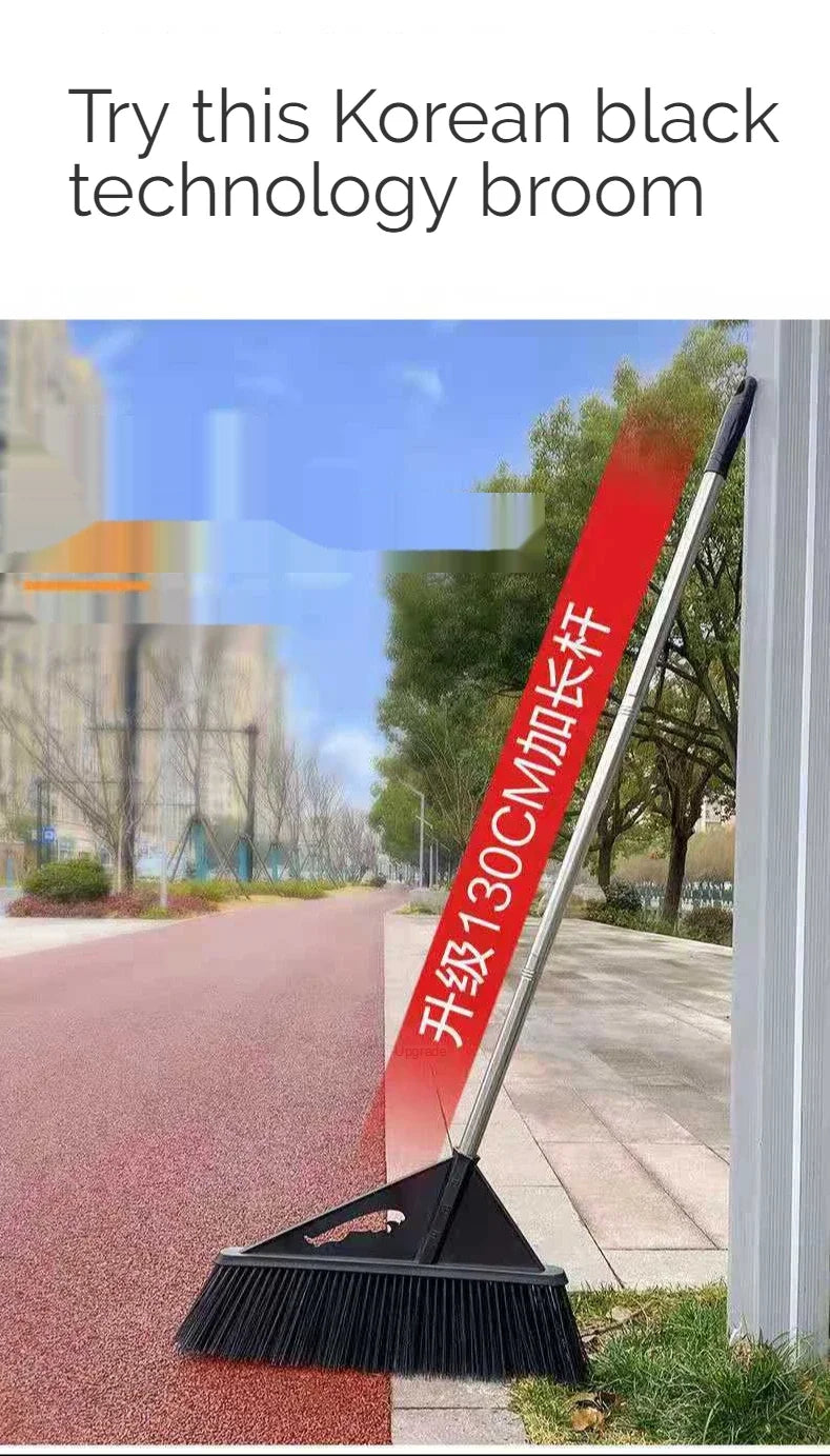 High-tech Broom for Sanitation Workers, Suitable for Courtyards, Outdoor Areas, Schools, and Parks, with an Extended Handle