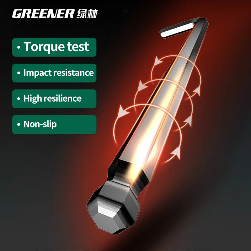GREENERY Highstrength Allen Key Hex Wrench Set MultiSize Hexagon Spanner Metric Wrench L Type Hex Key For Socket Screws