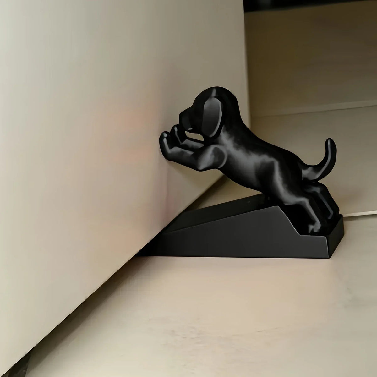 Cute Puppy Door Stopper, Thickened Anti-Collision, Noise-Reducing, Non-Slip Dog-Shaped Door Wedge for Floor-Standing Door Holder