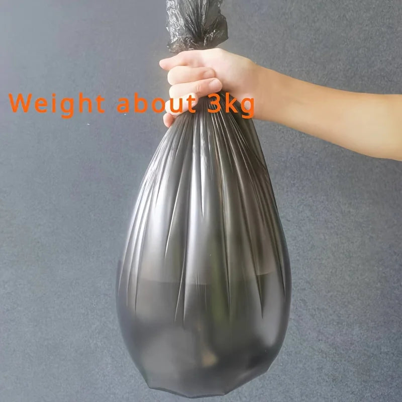 10 Rolls of Black Trash Bags, 1 Roll Contains 20 Bags,  Strong Plastic Bags, Suitable for Home, Office