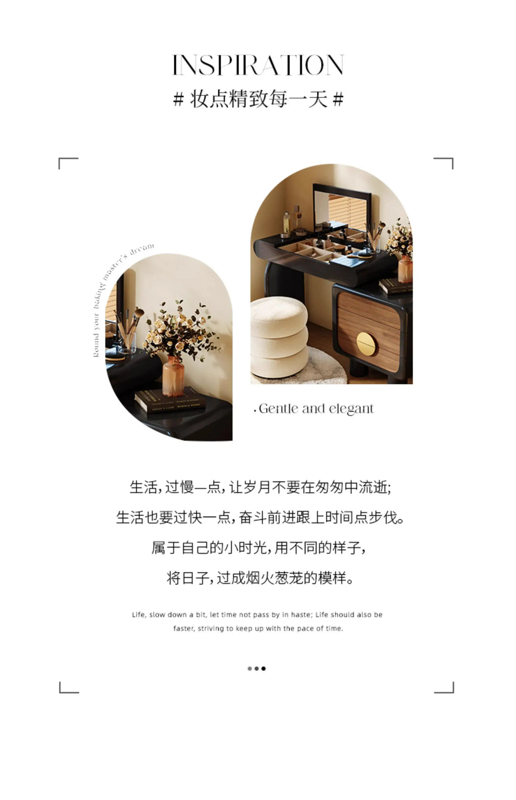 Black Flip Makeup Dressing Table With Light Mirror Stool Headdresses Vanity Desk Dresser Wooden Hairstyle Hotel Furniture