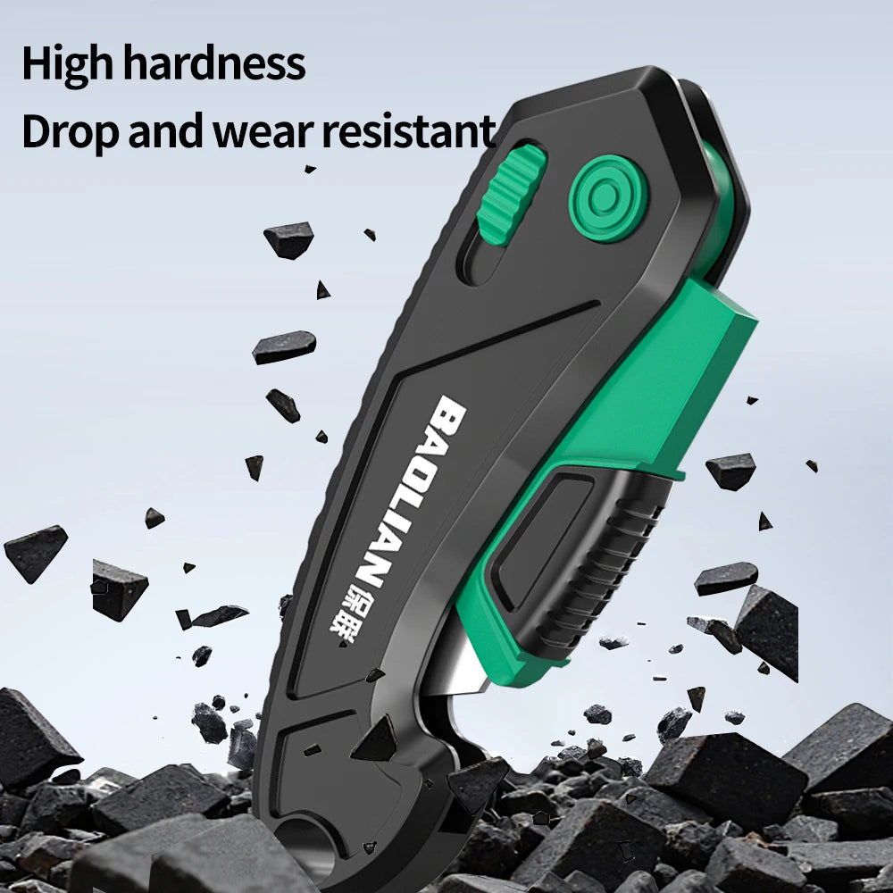 Foldable Art Knife Home Office-Specific Anti-Shock Labor-Saving Leather Carpet Cutting Knife Multi-Function Craft Knives