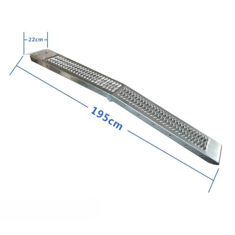 1PC Ramps For Aluminum Motorcycles Folding Loading ATV Pick-up Car Ramp To Climb Metal Ramps Ladder Single Load-bearing 260kg