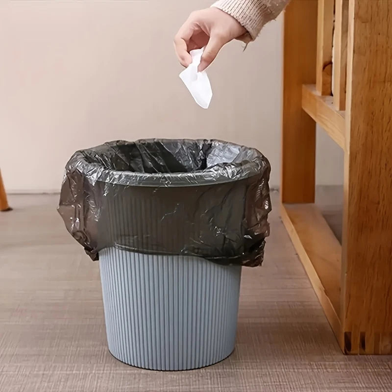 10 Rolls of Black Trash Bags, 1 Roll Contains 20 Bags,  Strong Plastic Bags, Suitable for Home, Office