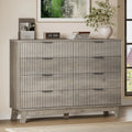 53" 8-Drawer Dresser, Modern Wood Highboy With Metal Slides & Handles, Anti-Tip Kit, Storage For Bedroom Closet, Customized