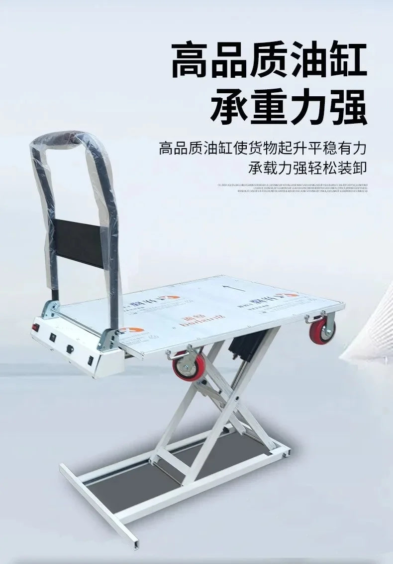 Portle Ximu Lake Car Hydraulic Loading And Unloading Slide Rail Mobile Hand Lifting Truck