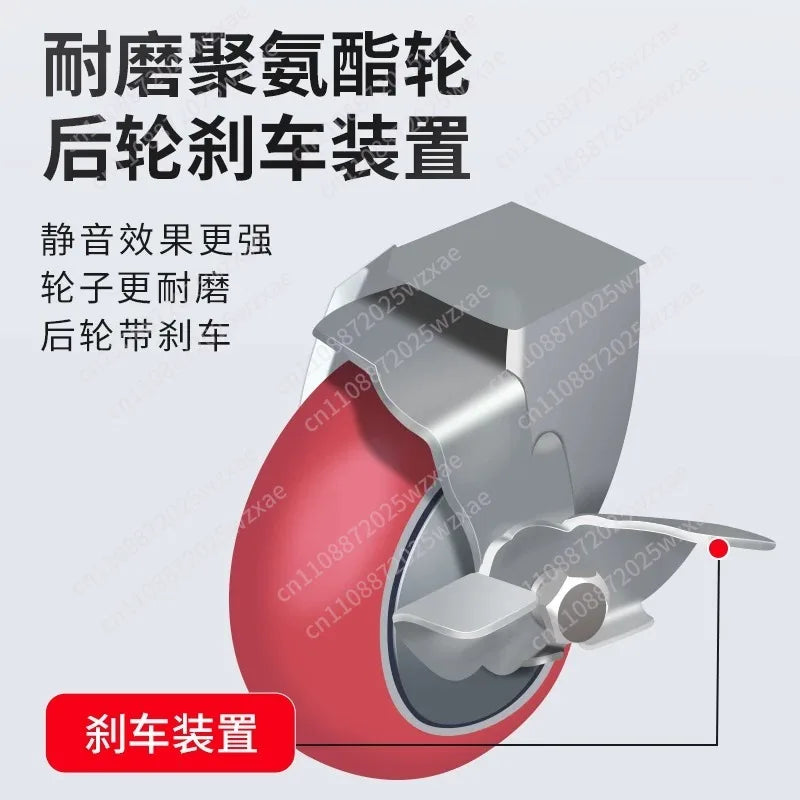 Manual Lifting Platform Truck Scissor Hydraulic Lift Loading and Unloading Truck Small Lifting Table Trailer