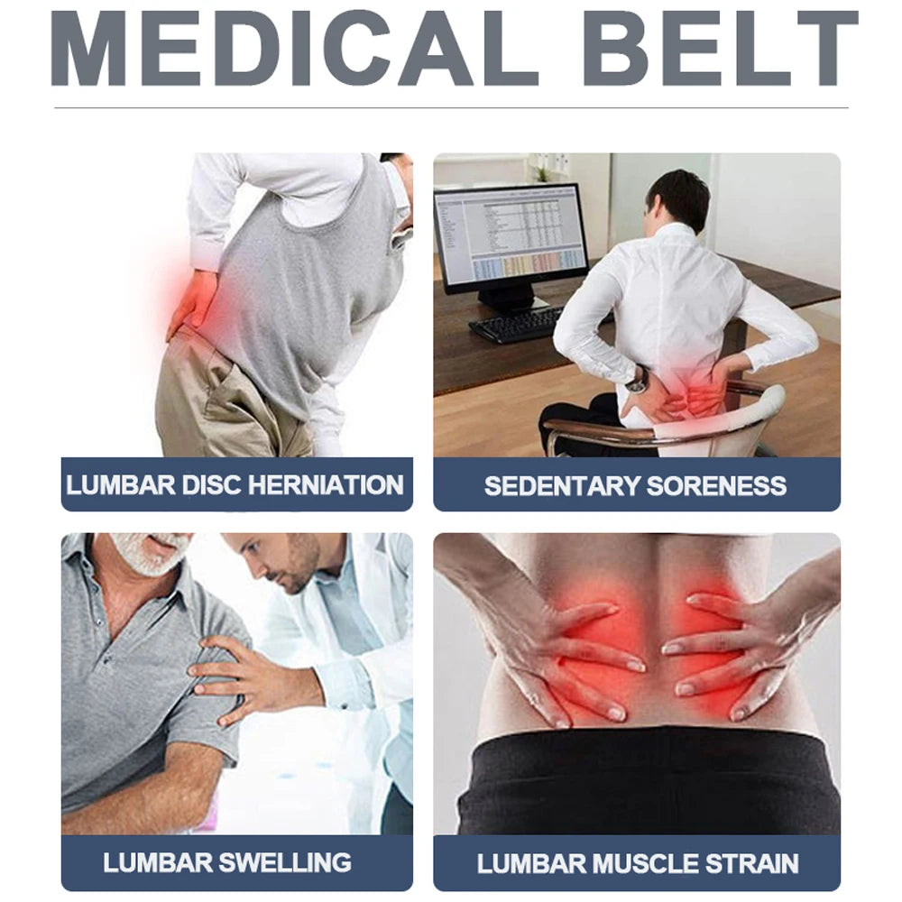 1PC Heavy-Duty Back Brace for Men & Women – Lower Back Support for Lifting, Pain Relief, and Posture Correction – Ideal for Work