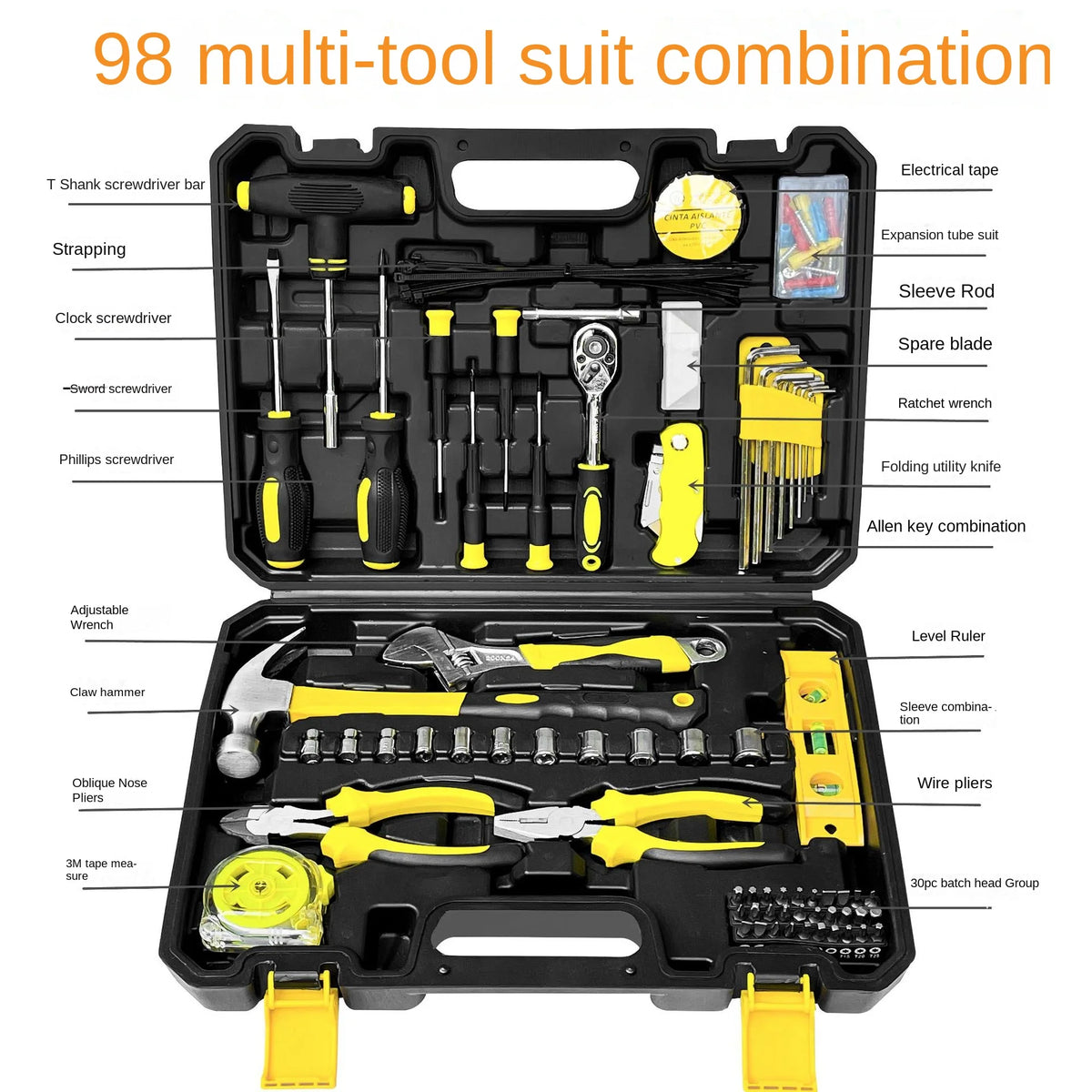 Hardware Hand Tools Combination Car Repair Multifunctional Sets  Household Toolbox Practical Multifunctional Combination  Tools