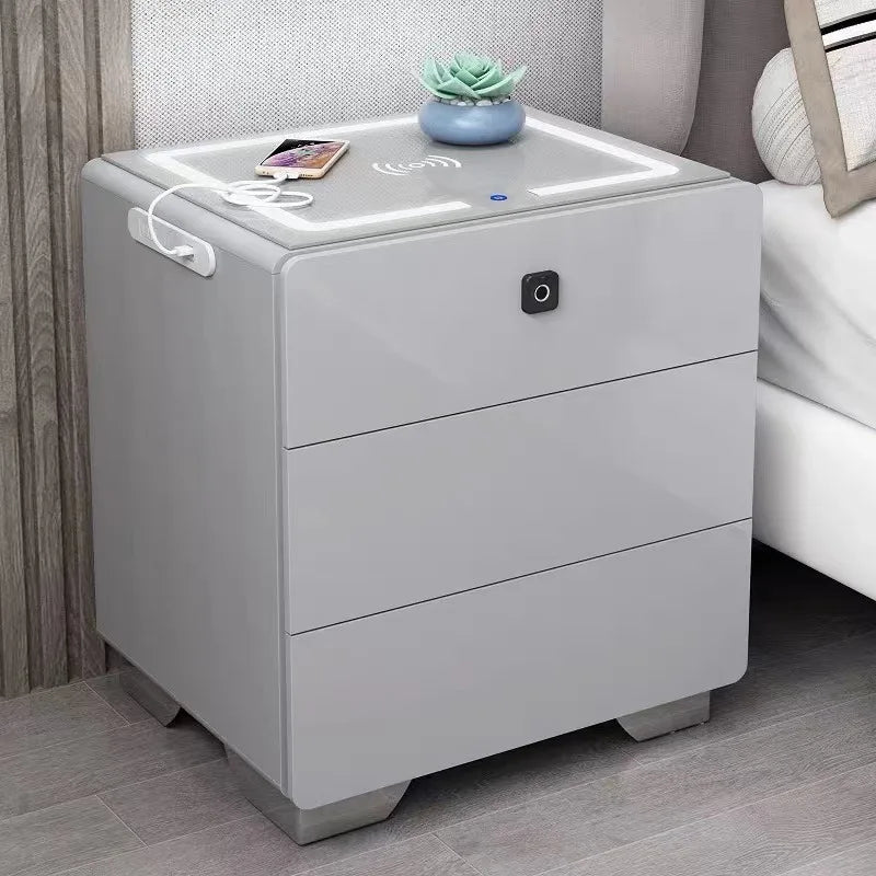 Smart Glasses Nightstand Organizers Design Design Unique Nightstand Bedroom Storage Mesitas De Noche Furniture Accessories