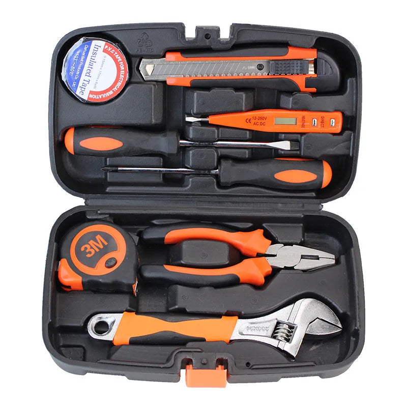Multifunctional Manual Hardware Toolbox Home Repair Tool Box Waterproof Safety Box Hard Carrying Case Waterproof Hand Tools Sets