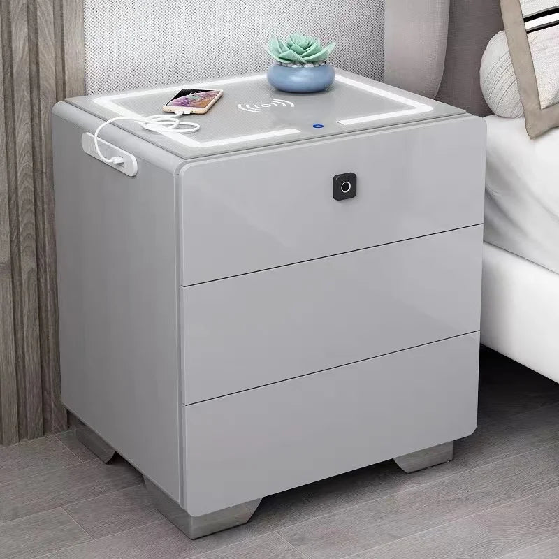 Smart Glasses Nightstand Organizers Design Design Unique Nightstand Bedroom Storage Mesitas De Noche Furniture Accessories