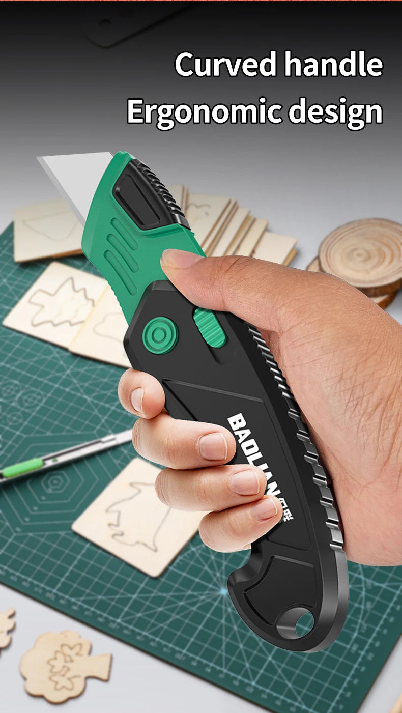 Foldable Art Knife Home Office-Specific Anti-Shock Labor-Saving Leather Carpet Cutting Knife Multi-Function Craft Knives