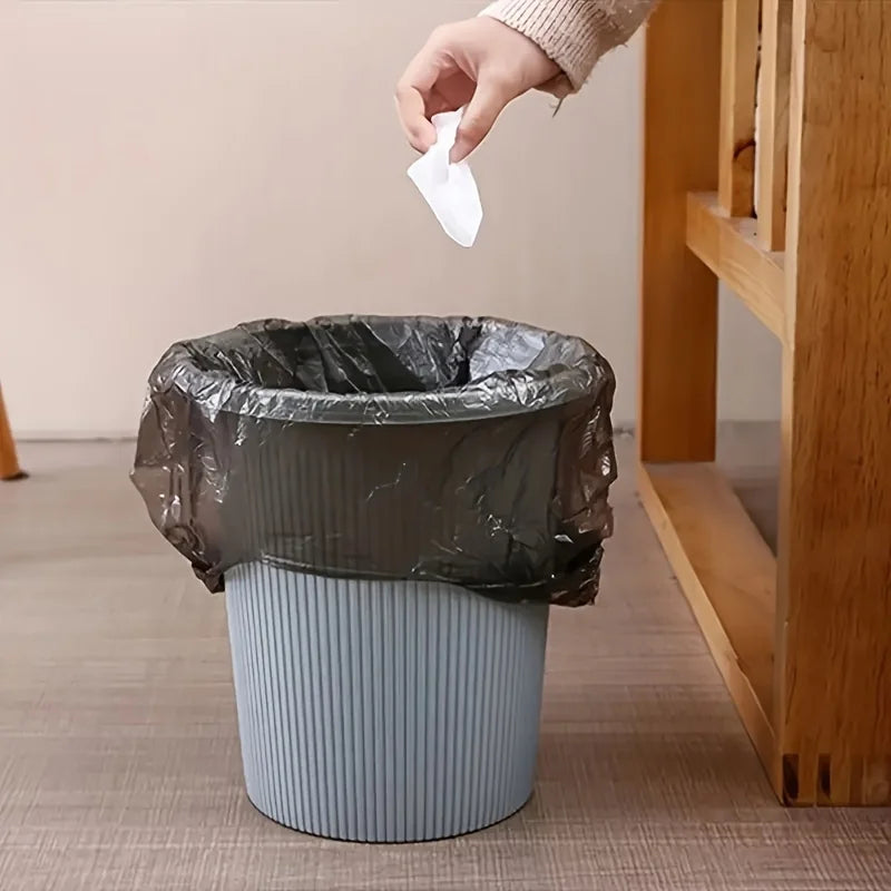 10 Rolls of Black Trash Bags, 1 Roll Contains 20 Bags,  Strong Plastic Bags, Suitable for Home, Office