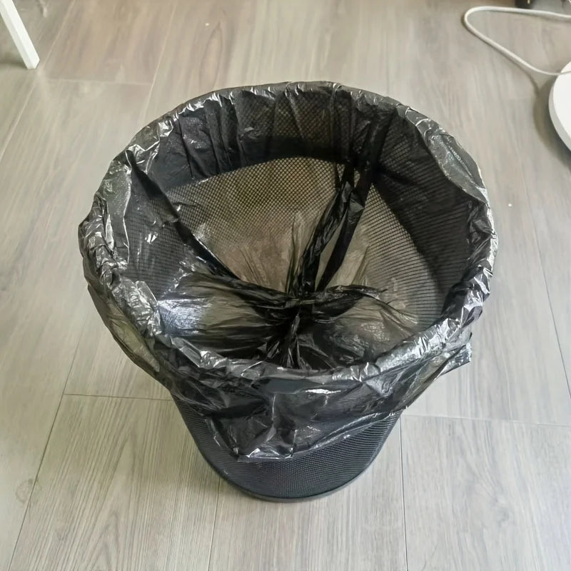 10 Rolls of Black Trash Bags, 1 Roll Contains 20 Bags,  Strong Plastic Bags, Suitable for Home, Office