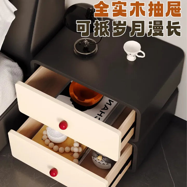 bedside table, bedroom bedside table, living room storage cabinet,  storage cabinet, installation-free storage side cab