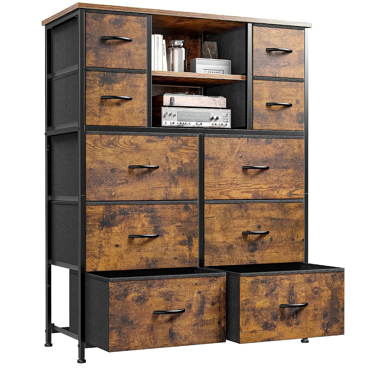 10-Drawer Dresser for Bedroom, 48"H Organizer Storage for clothes, Customized