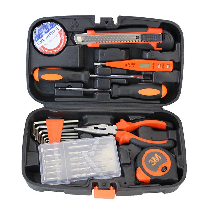 Multifunctional Manual Hardware Toolbox Home Repair Tool Box Waterproof Safety Box Hard Carrying Case Waterproof Hand Tools Sets
