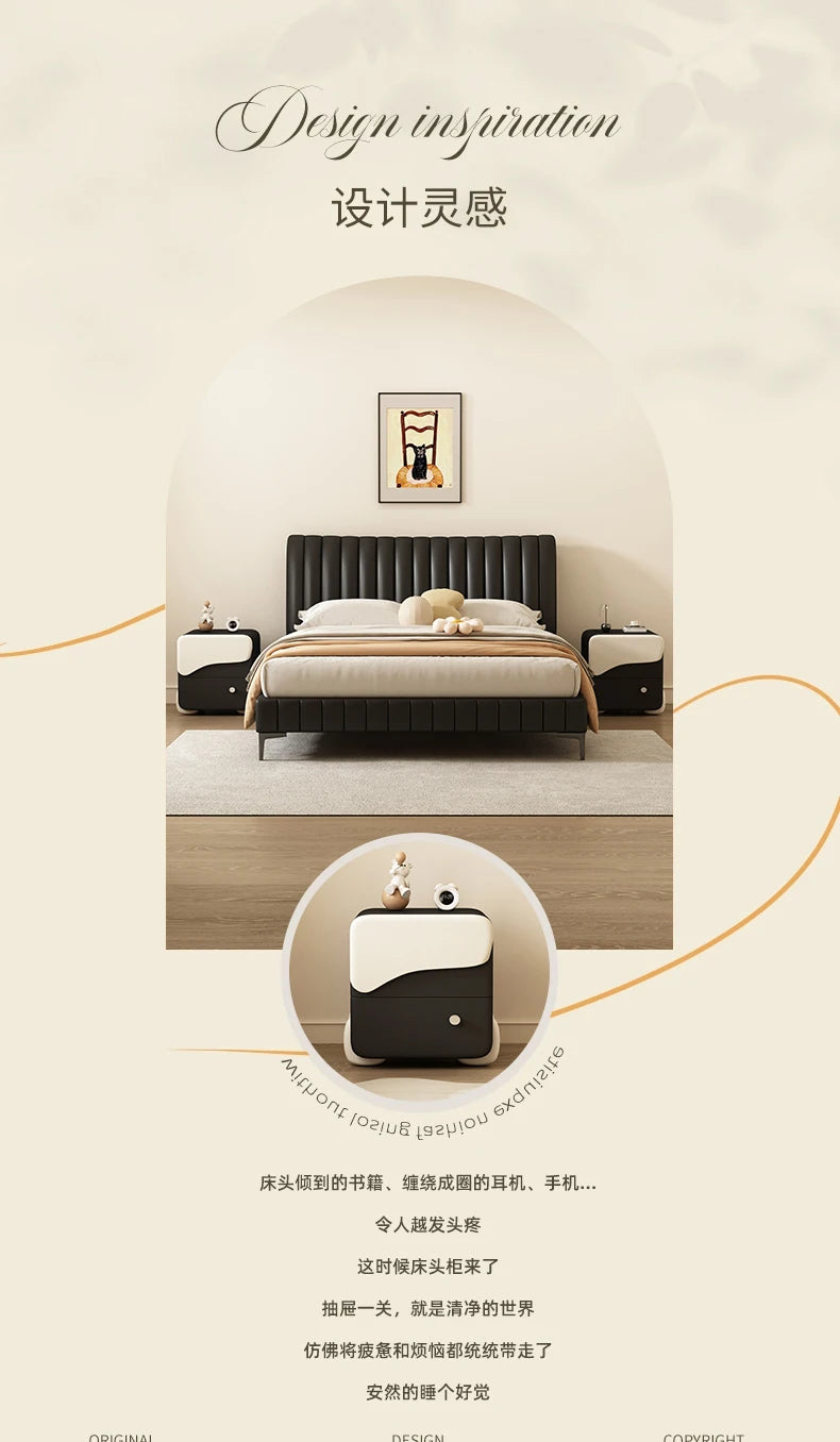 Glamour Korea Nightstand Nordic Cute Hidden Storage Trendy Nightstand Unique Simple Tables De Nuit Furniture For Bedroom