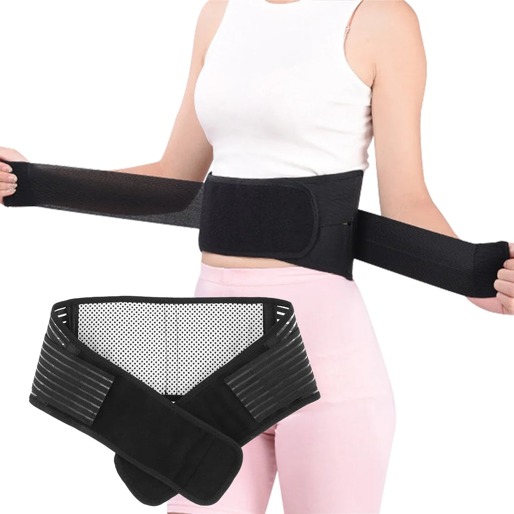 Back Support Belt Breathable Lower Back Brace Pain Relief Adjustable Self-Warming Comfort Lumbar Support Back Brace
