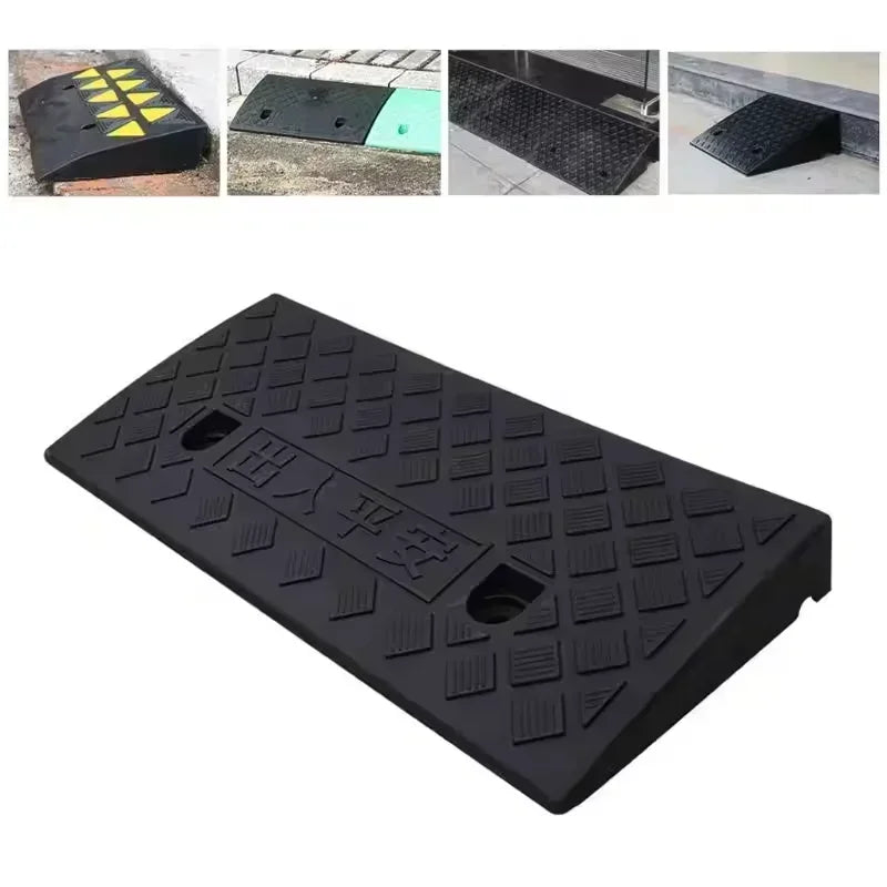 Plastic Threshold Ramp Rise Door Ramp Car Ramp Curb Ramp For For Loading Docks Garage Sidewalk Truck Scooter Bike Motorcycle And