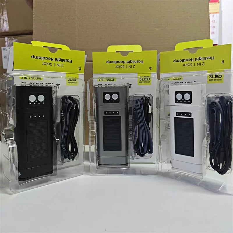 Headlight Flashlight 2-In-1 Multifunctional Portable Lighting With Built-In 18650*2 Lithium Battery That Can Be Used Power Bank