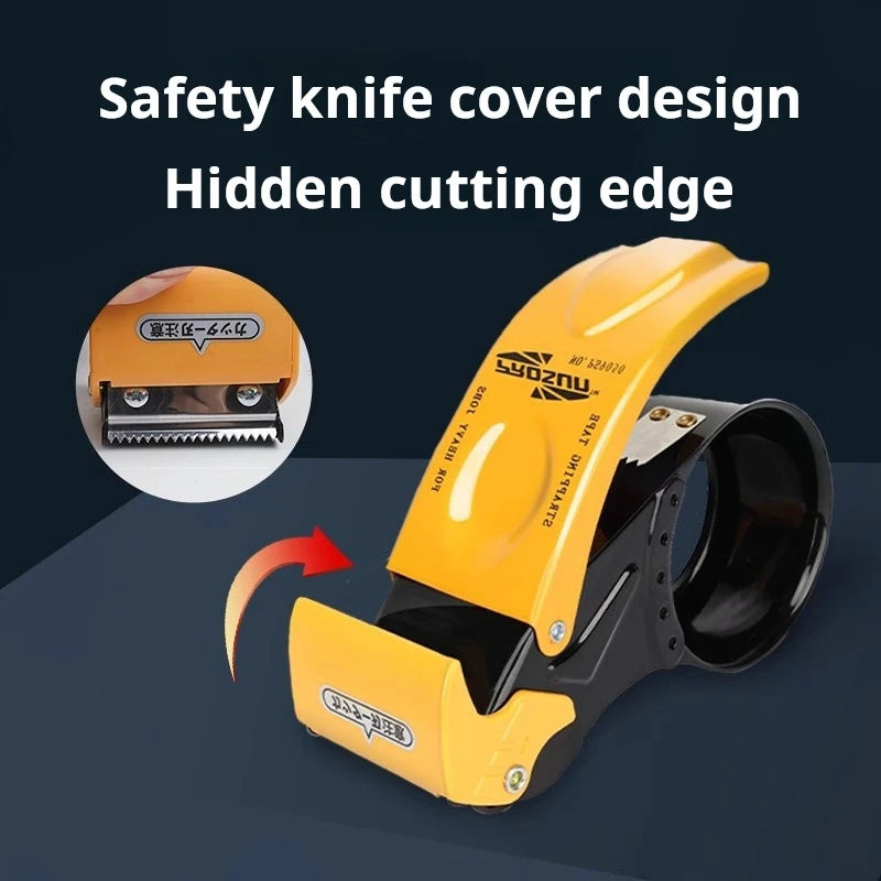 Transport Packaging Tape Dispenser, Heavy Duty Metal Packaging Tape Gun, Handheld Tape Cutter