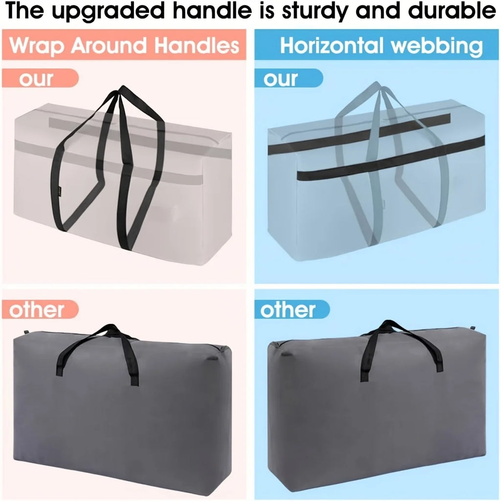 2pcs Extra Large Quilt Storage Bag, Minimalist Oversized Moving Clothes Bags, Large Capacity Moving Bag, Heavy Duty Moving